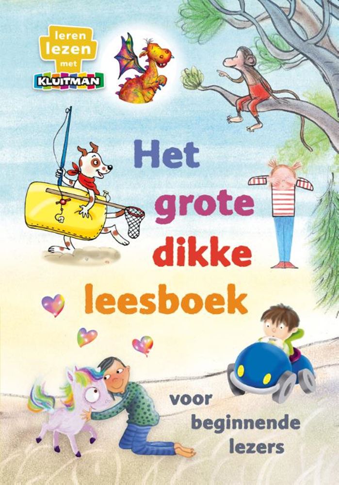 Load image into Gallery viewer, Uitgeverij kluitman het grote dikke leesboek voor beginnende lezers - avi-start, m3 en e3
