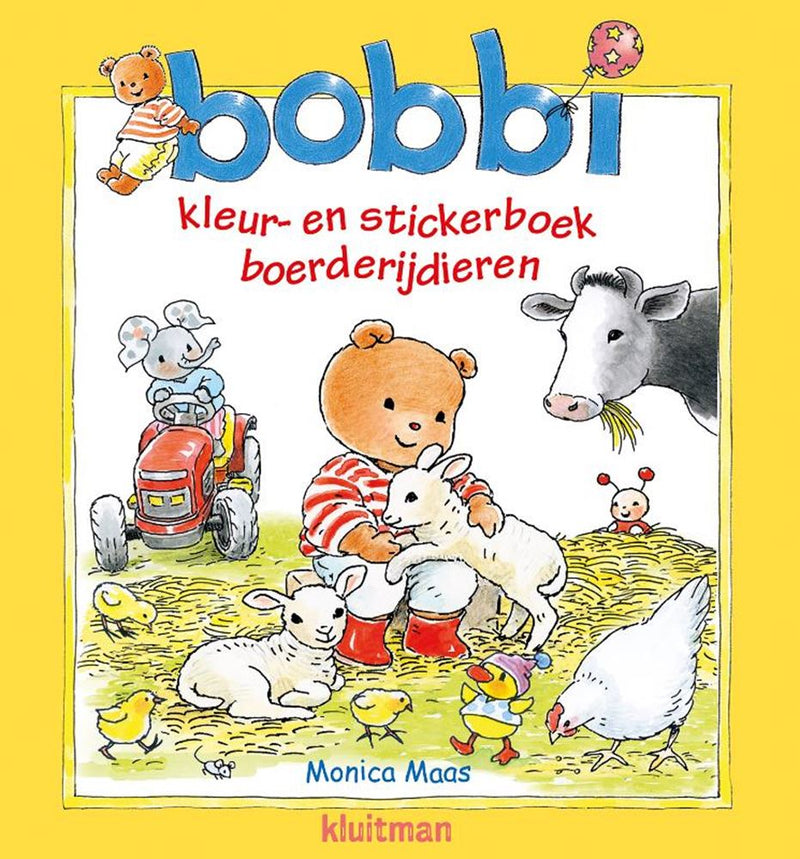 Load image into Gallery viewer, Bobbi kleur-en stickerboek. boerderij 2+