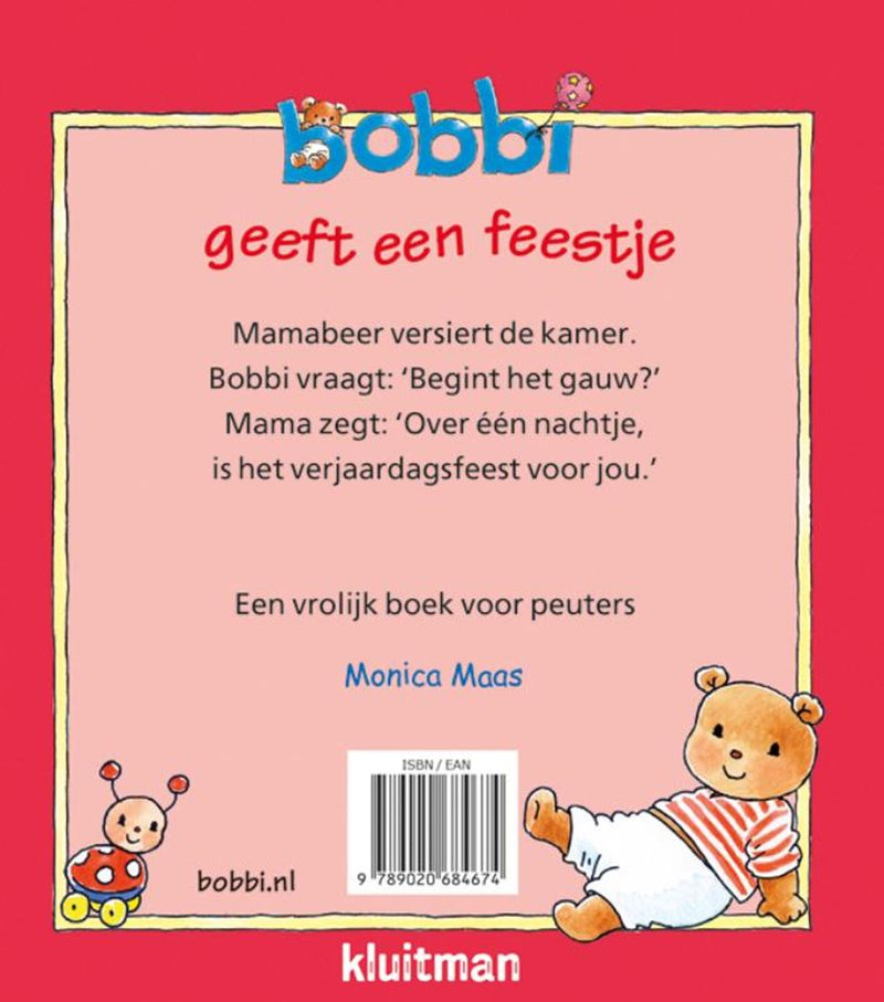 Load image into Gallery viewer, Uitgeverij kluitman bobbi geeft een feestje 2+