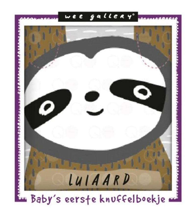 Load image into Gallery viewer, Wee gallery stoffen knuffelboekje luiaar