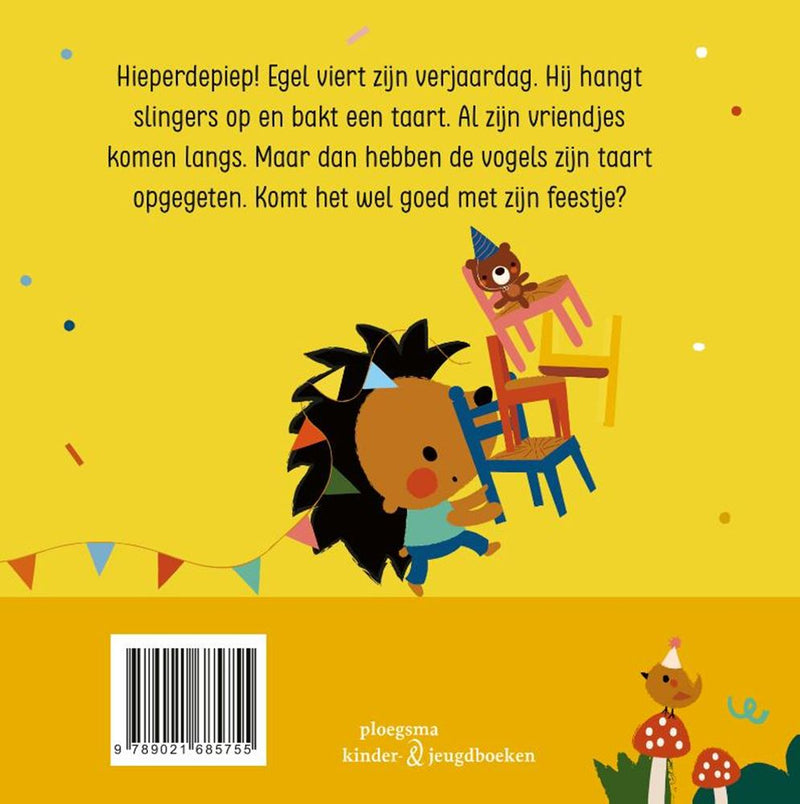 Load image into Gallery viewer, Egel is jarig. kartonboek. 2+