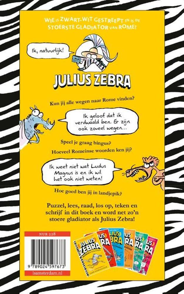 Load image into Gallery viewer, Julius zebra: hoe word ik een gladiato