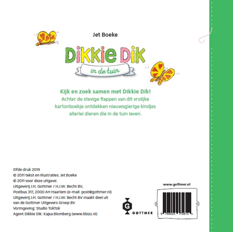 Load image into Gallery viewer, Gottmer uitgevers groep flapjesboek: dikkie dik in de tuin. 1+
