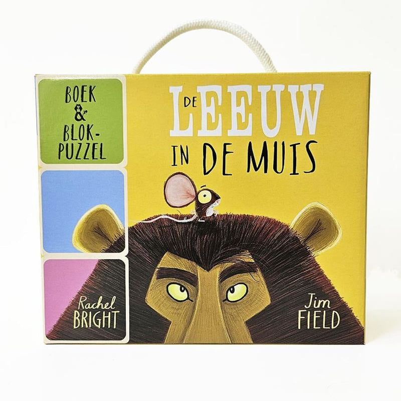 Load image into Gallery viewer, Boek en blokpuzzel de leeuw in de muis 5