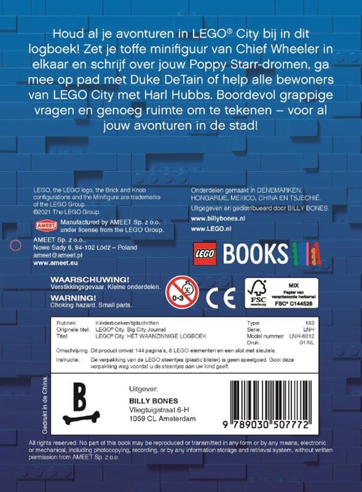 Load image into Gallery viewer, Lego city, het waanzinnige logboek. 6+