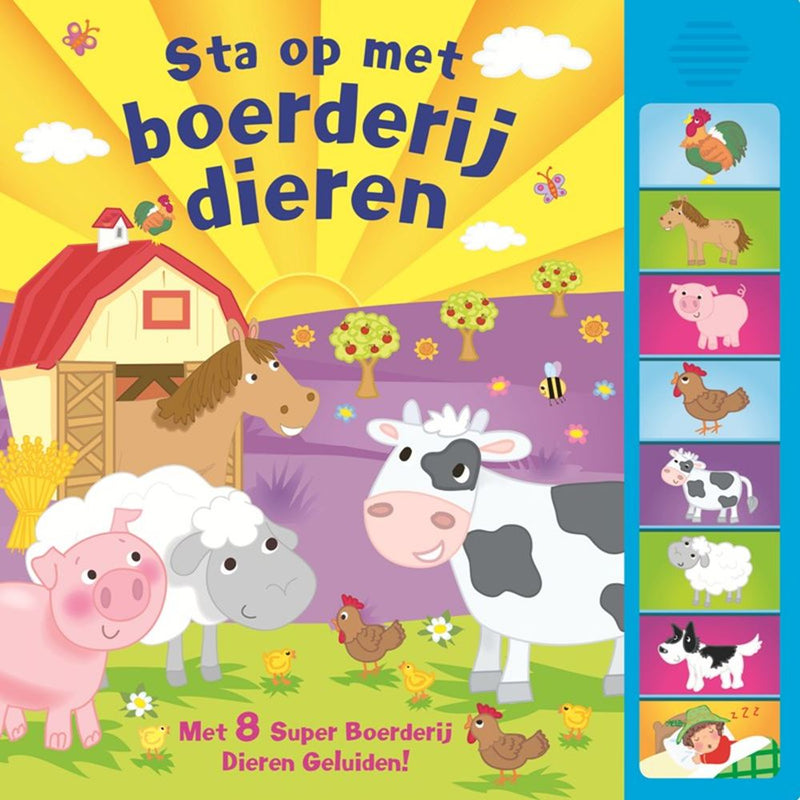 Load image into Gallery viewer, Rebo publishers geluidenboek: sta op met boerderijdieren