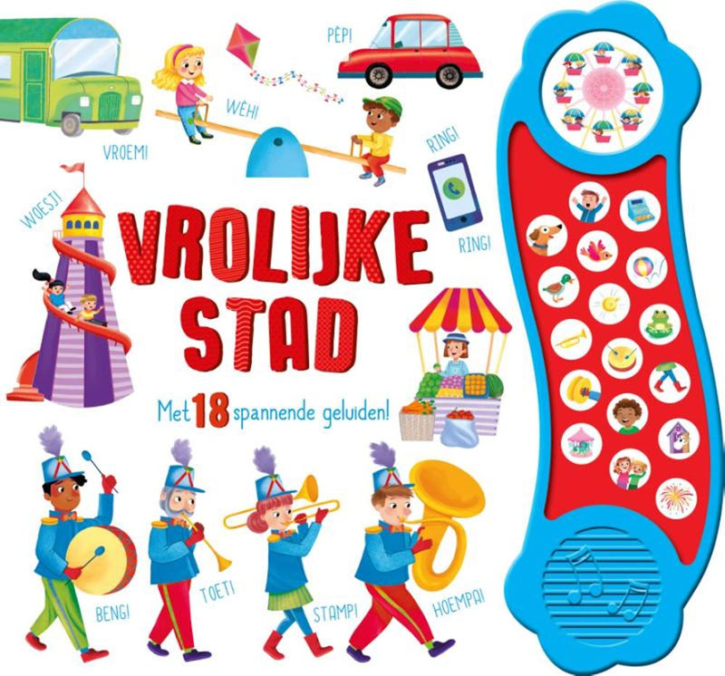 Load image into Gallery viewer, Rebo publishers geluidenboek: vrolijke stad. 3+