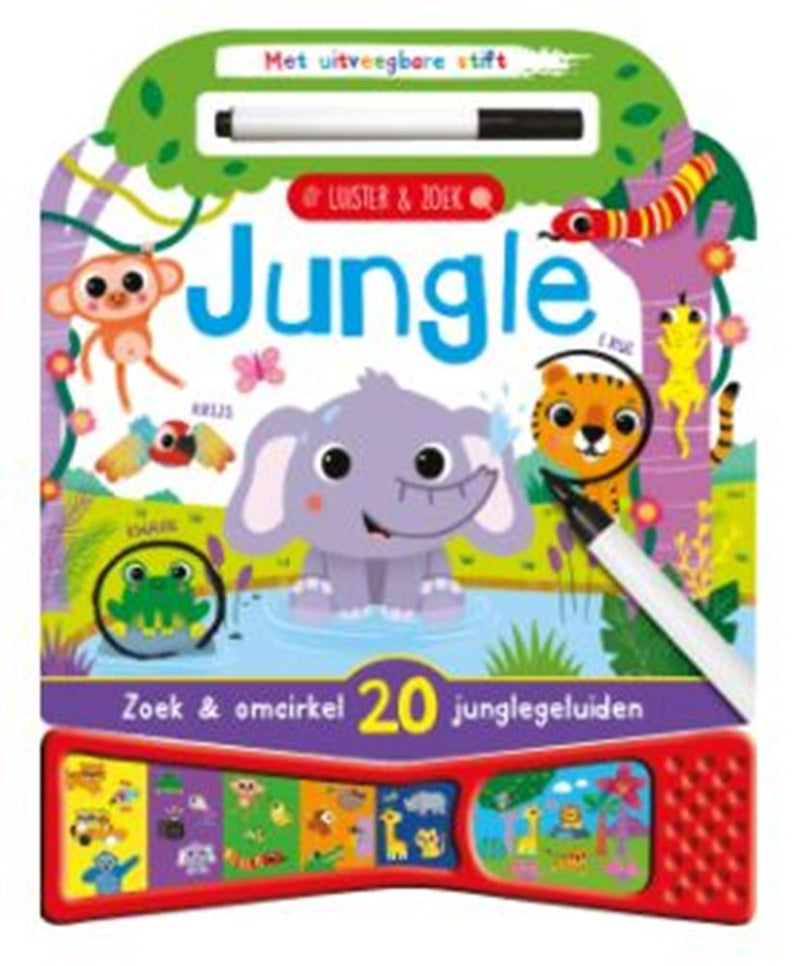 Load image into Gallery viewer, Luister en zoek, jungle. 3+