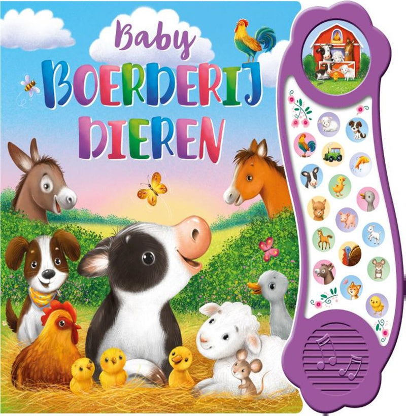 Load image into Gallery viewer, Rebo publishers geluidenboek: baby boerderijdieren. 3+