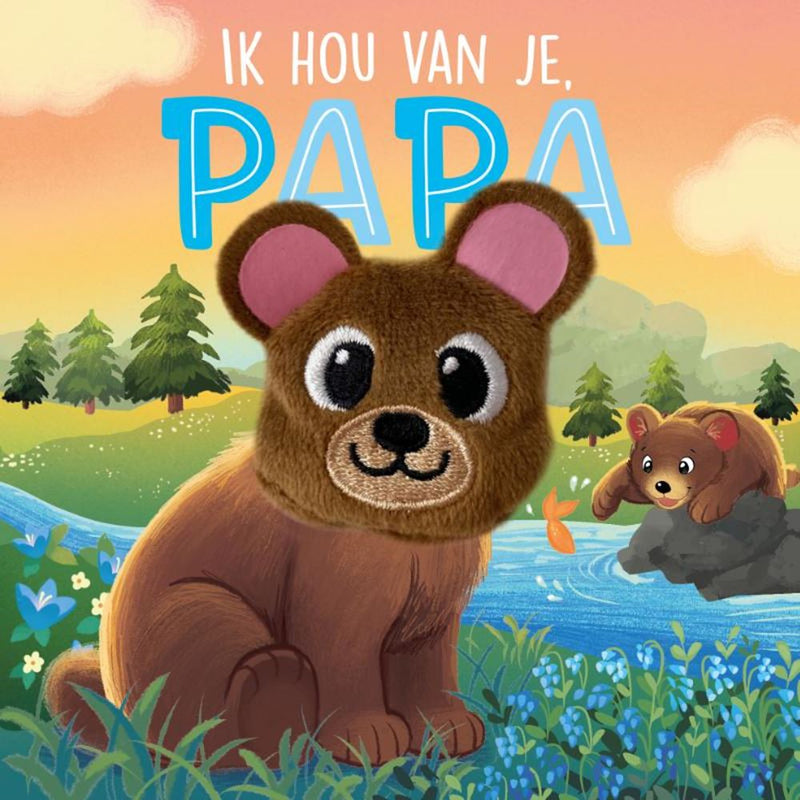 Load image into Gallery viewer, Rebo publishers vingerpopboekje: ik hou van je, papa. 0+