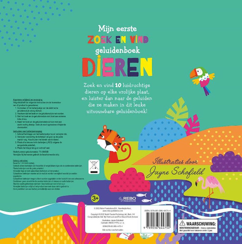 Load image into Gallery viewer, Rebo publishers geluidenboek dieren - zoek en vind
