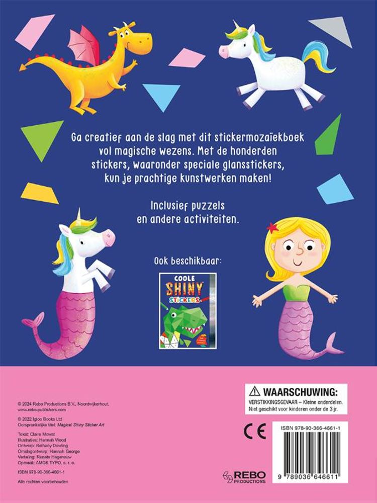 Load image into Gallery viewer, Stickerboek: magische shiny stickers 3+