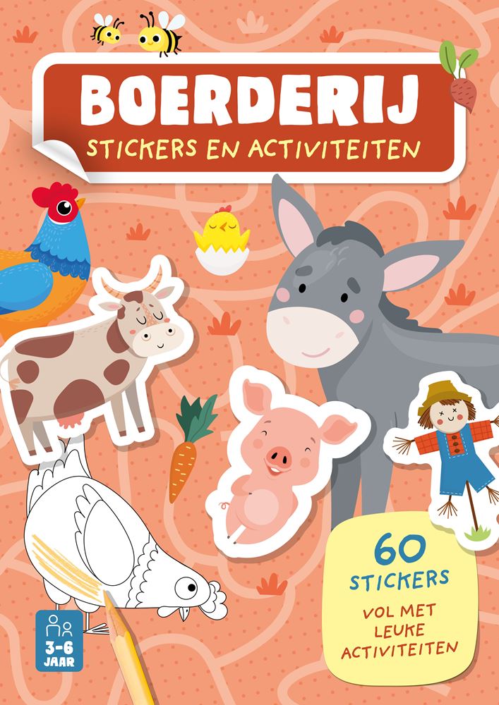 Load image into Gallery viewer, Stickerboek boerderij - 60 stickers. 3+