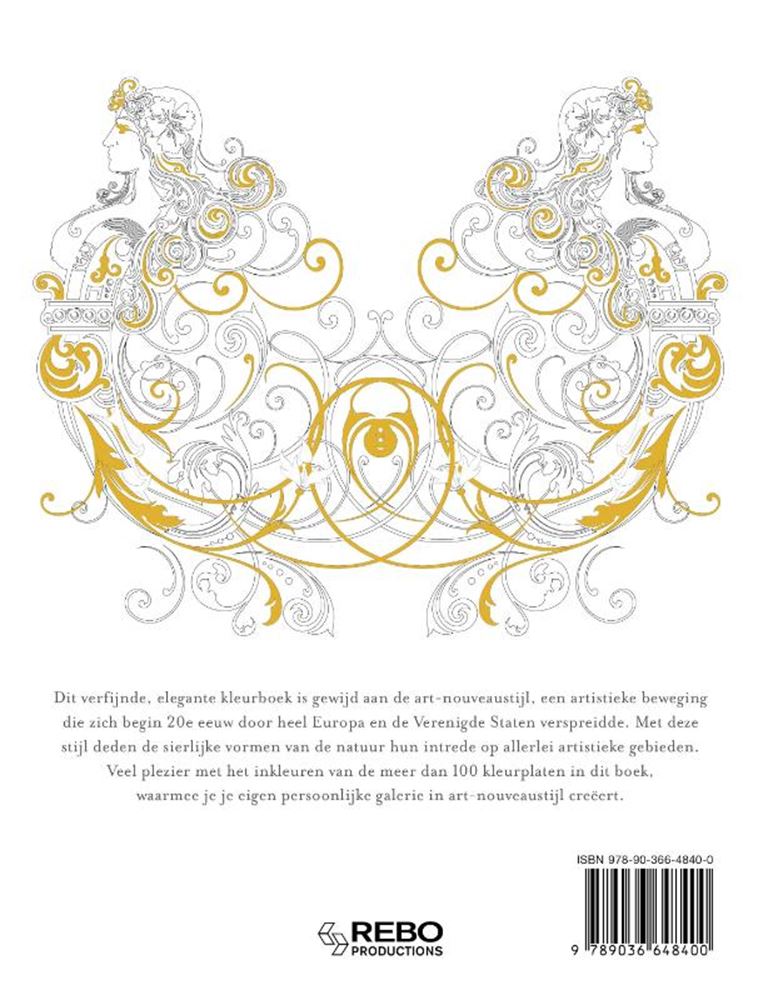 Load image into Gallery viewer, Rebo publishers kleurboek: art nouveau volwassene