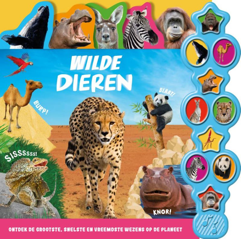 Load image into Gallery viewer, Wilde dieren - 10-geluidenboek 3+