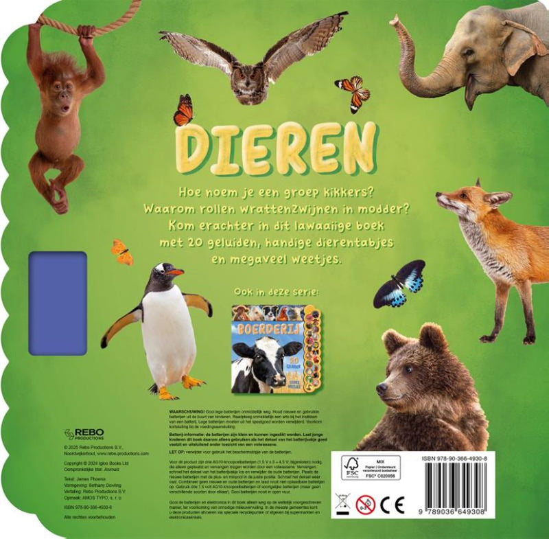 Load image into Gallery viewer, Dieren - 20-geluidenboek. 0+