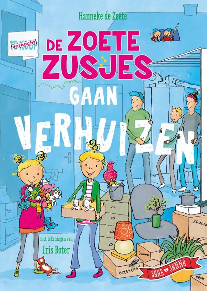 Load image into Gallery viewer, Centraal boekhuis de zoete zusjes gaan verhuizen kinderboek