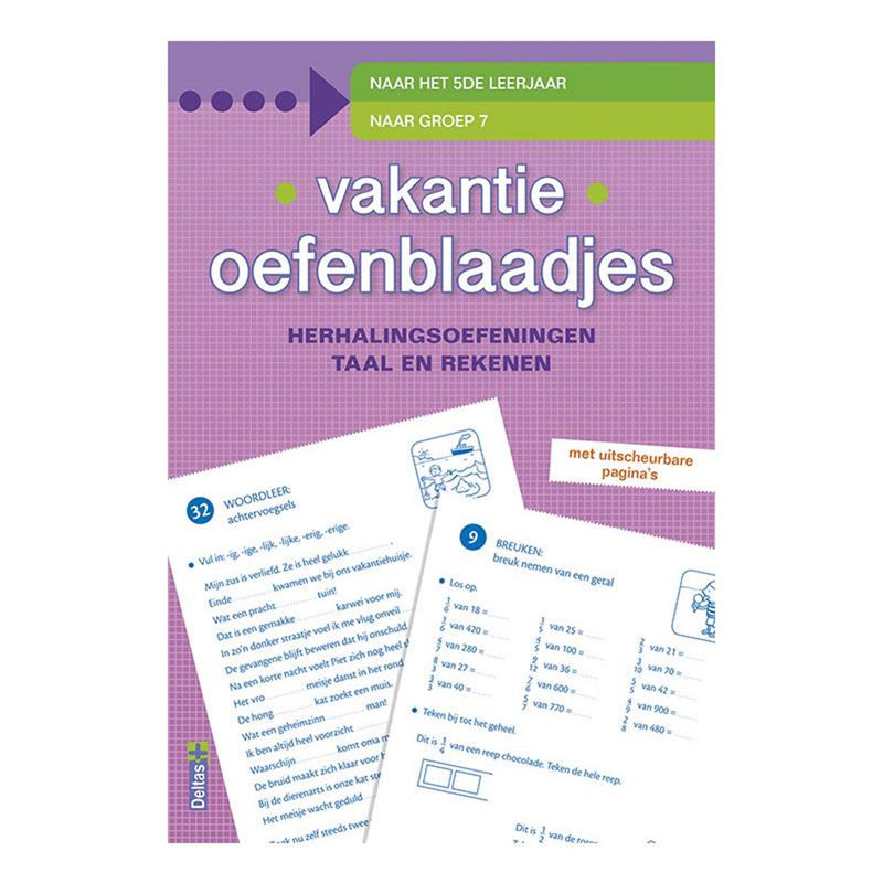 Load image into Gallery viewer, Deltas vakantie oefenblaadjes het 4de leerjaar