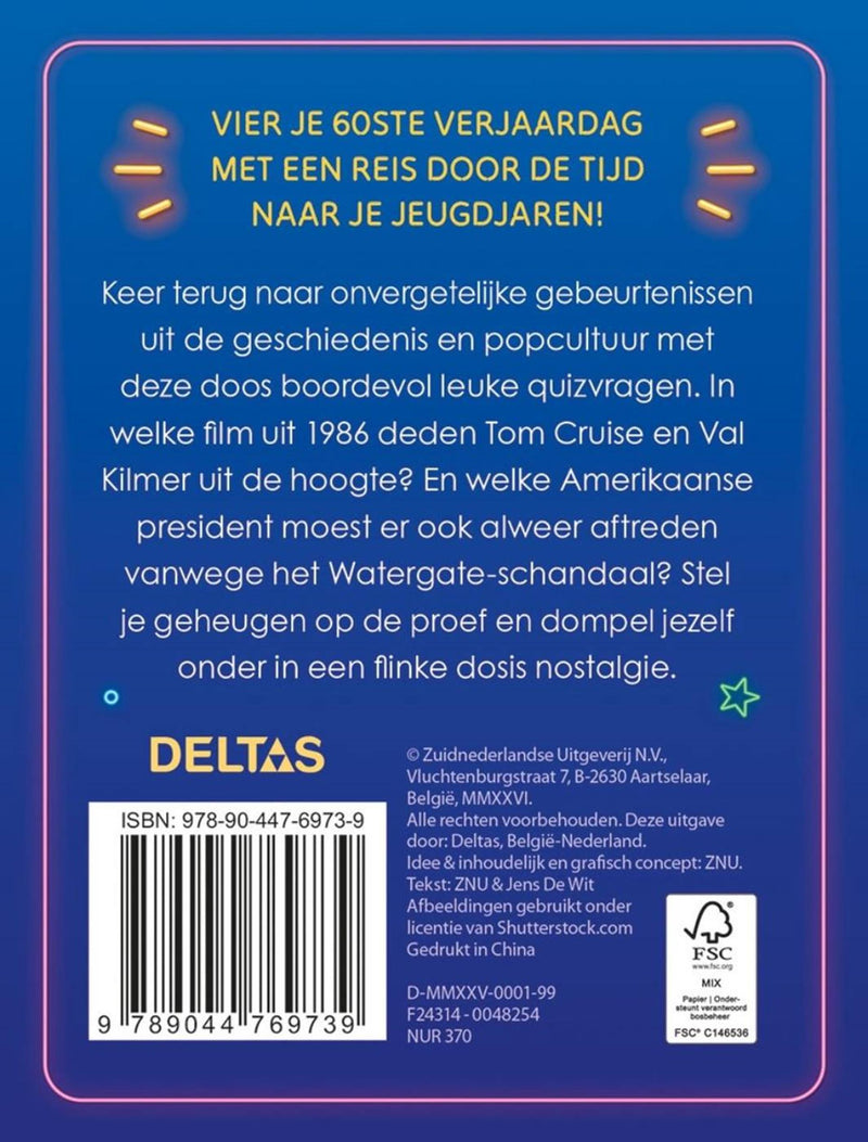 Load image into Gallery viewer, Deltas hoera 60 jaar! quiz