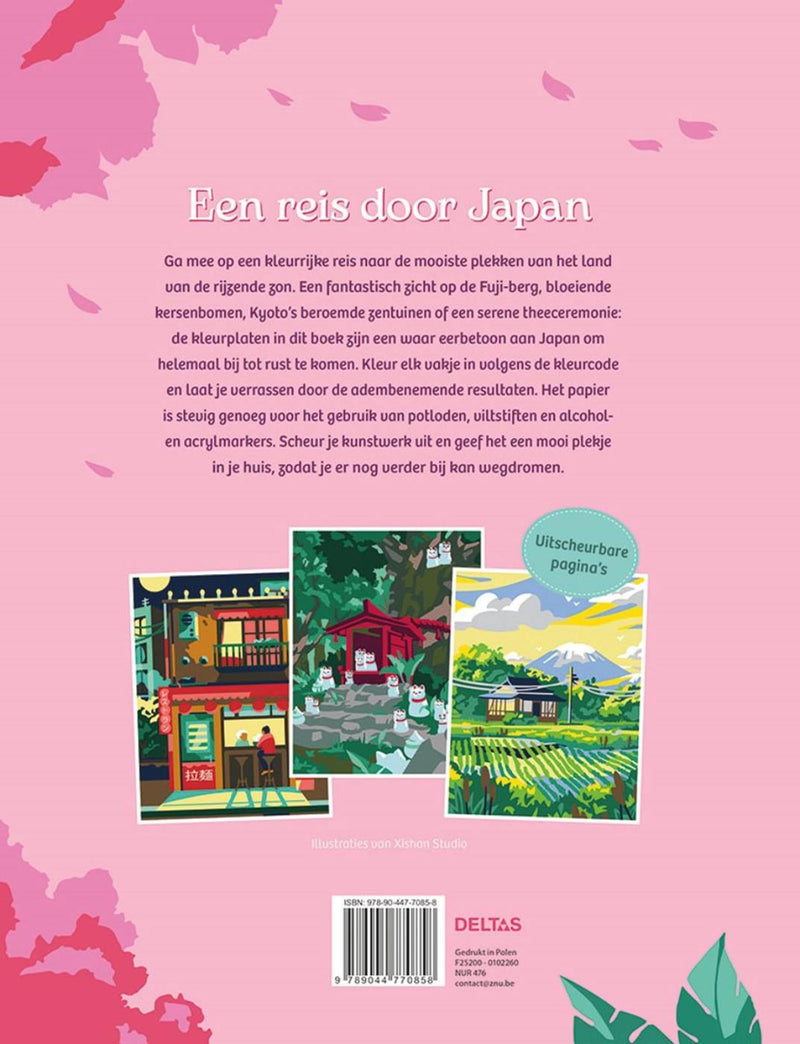 Load image into Gallery viewer, Deltas japan - kleuren op nummer