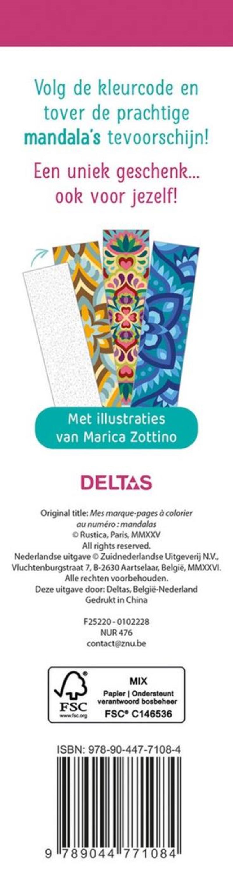 Load image into Gallery viewer, Deltas de mooiste kleurboekenleggers kleuren op nummer mandala's