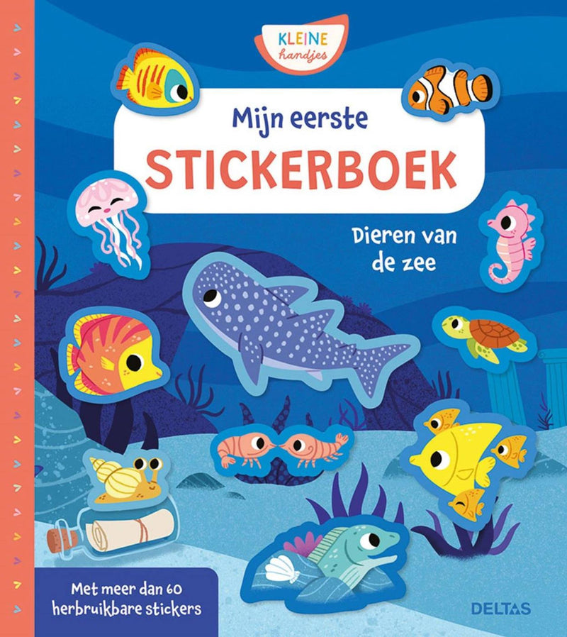 Load image into Gallery viewer, Deltas mijn eerste stickerboek kleine handjes - dieren van de zee