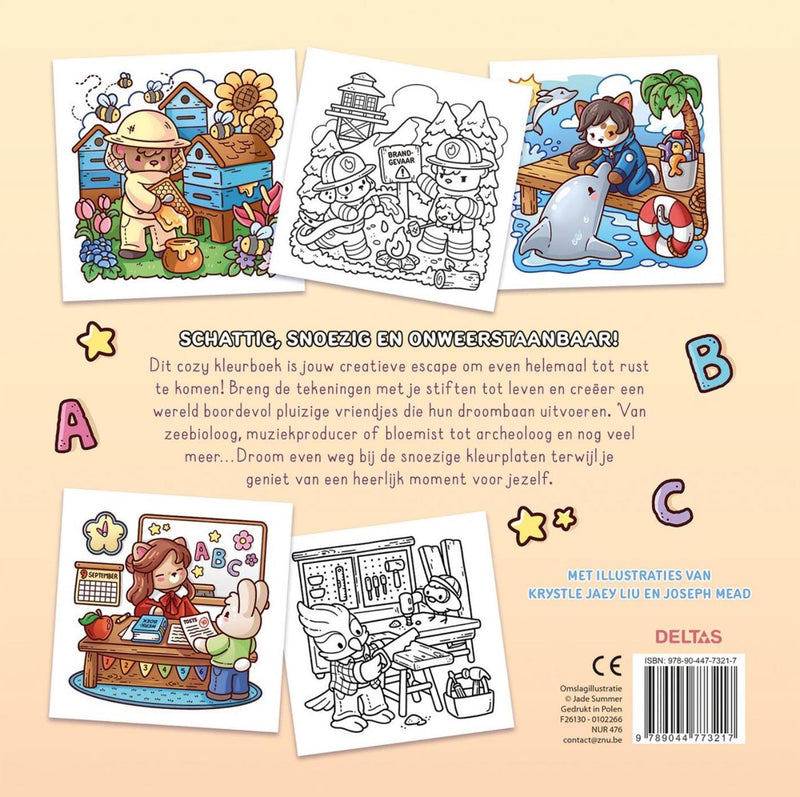 Load image into Gallery viewer, Deltas cozy jobs - comfy kleurboek jade summer