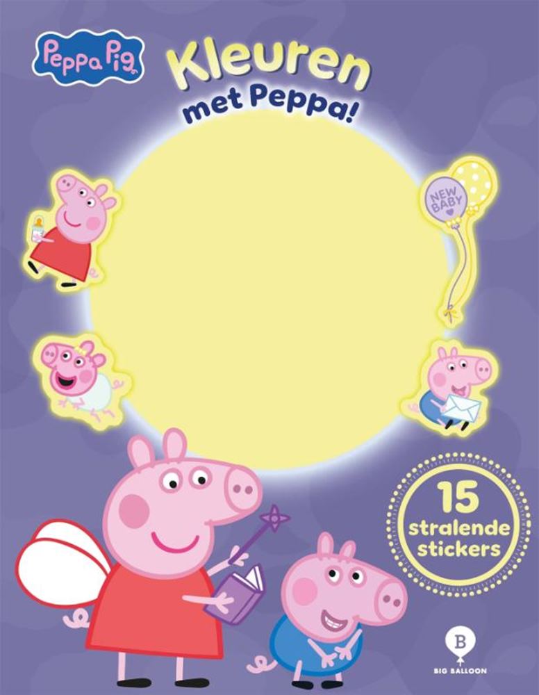 Load image into Gallery viewer, Kleuren met peppa pig glow in the dark