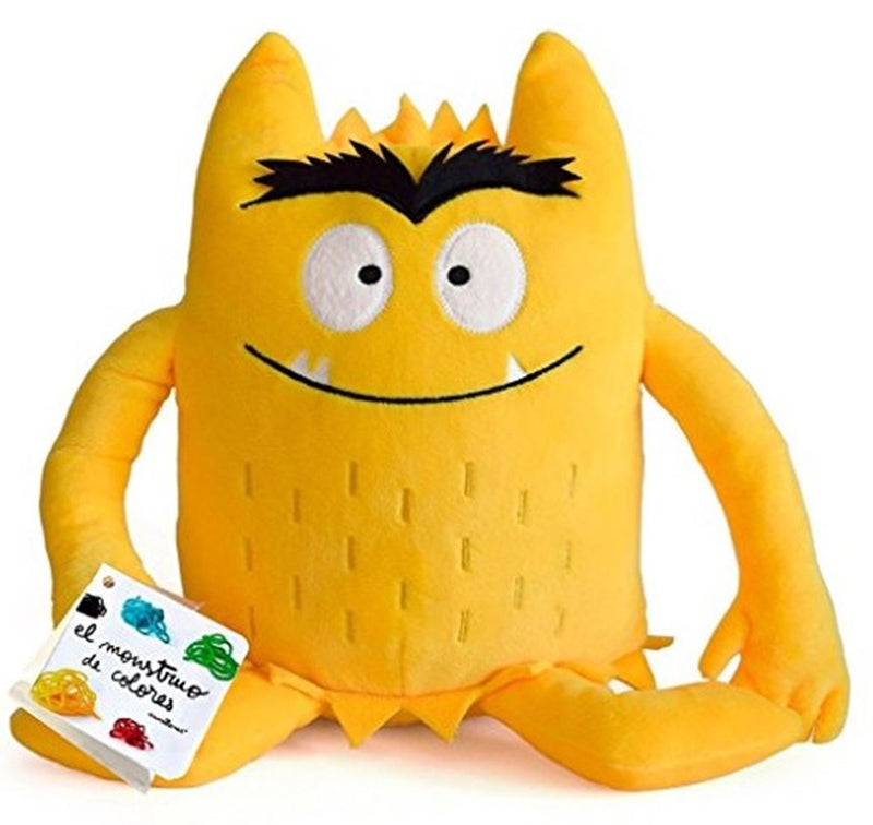 Load image into Gallery viewer, Knuffel kleurenmonster geel (blij)