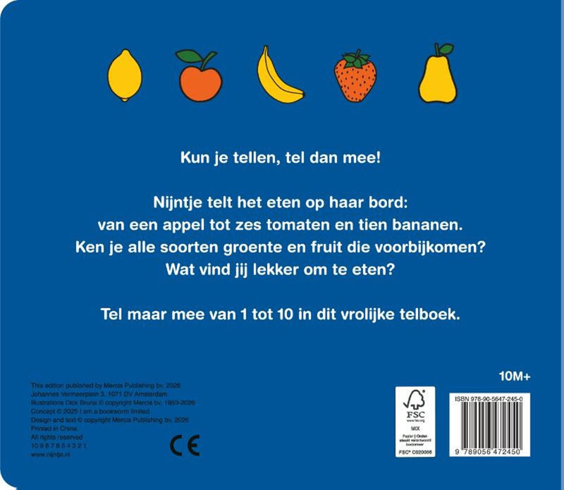 Load image into Gallery viewer, Nijntje telboek, groente en fruit 2+