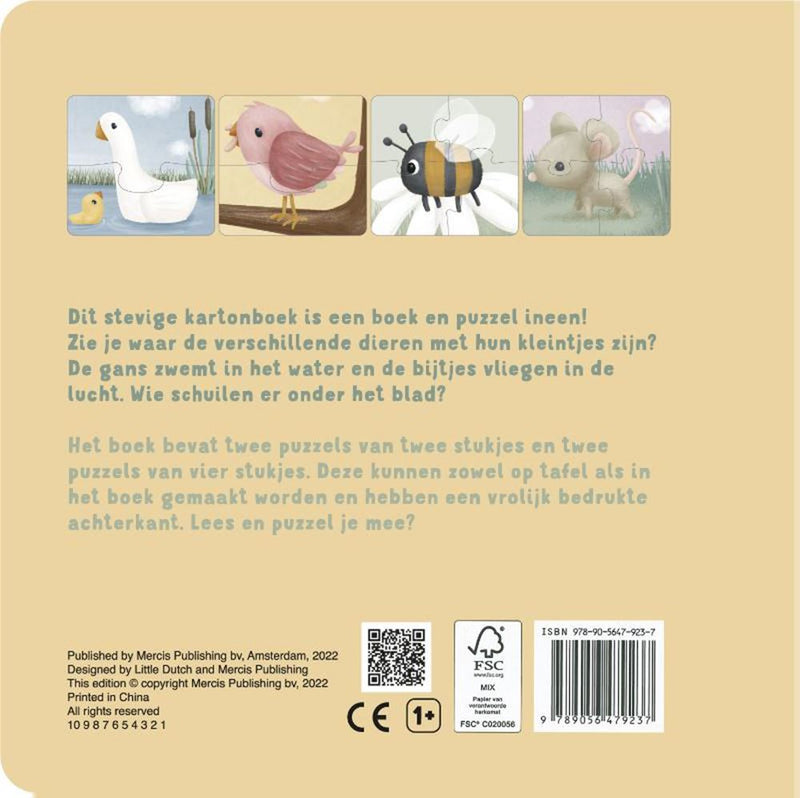 Load image into Gallery viewer, Little dutch : mijn dieren puzzelboek. 2+