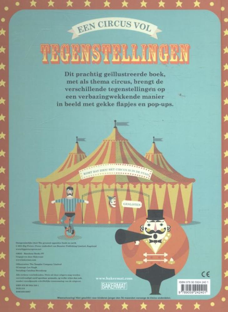 Load image into Gallery viewer, Een circus vol tegenstellingen. 3+