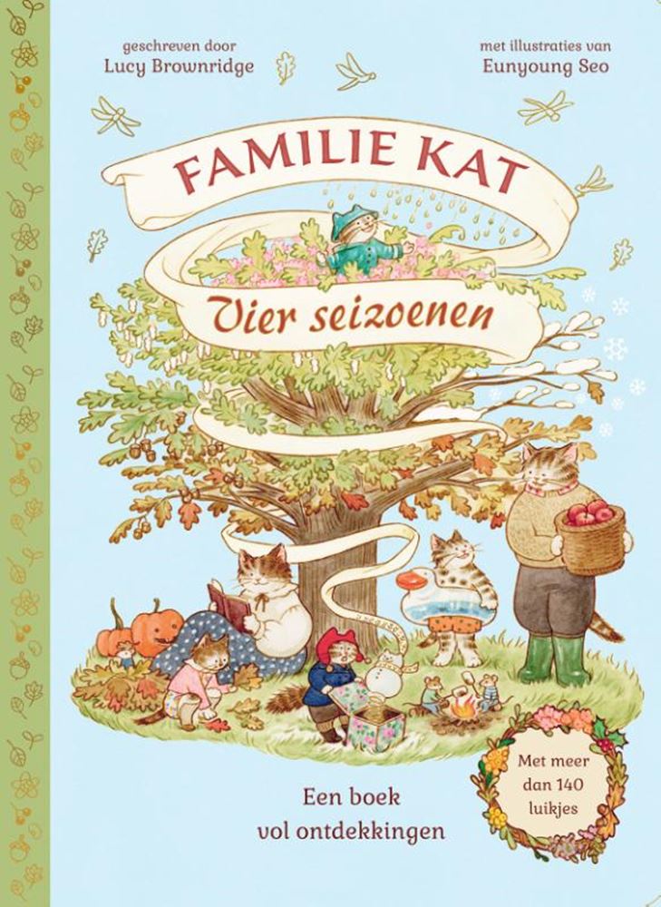 Load image into Gallery viewer, Kartonboek: vier seizoenen. familie kat.