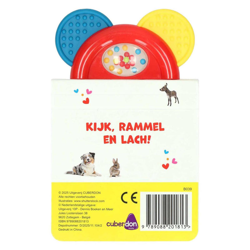 Load image into Gallery viewer, Cuberdon books rammel- en bijtboekje wie ben ik? - babydieren