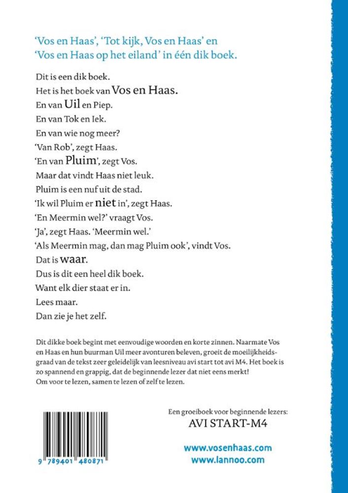 Load image into Gallery viewer, Vos en haas. het dikke boek. 6+