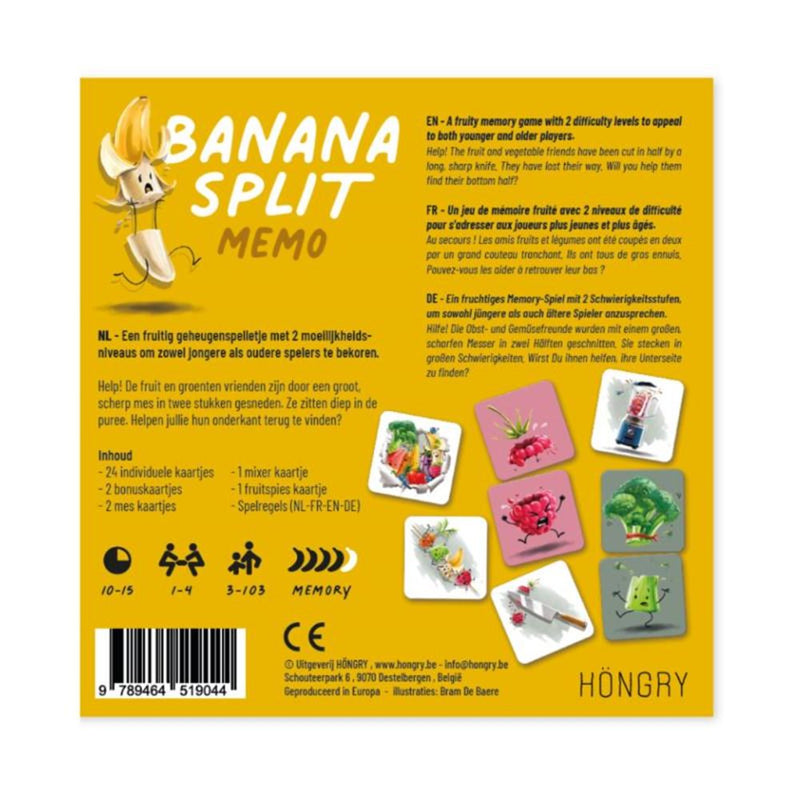 Load image into Gallery viewer, Banana split, memory spel. 3+
