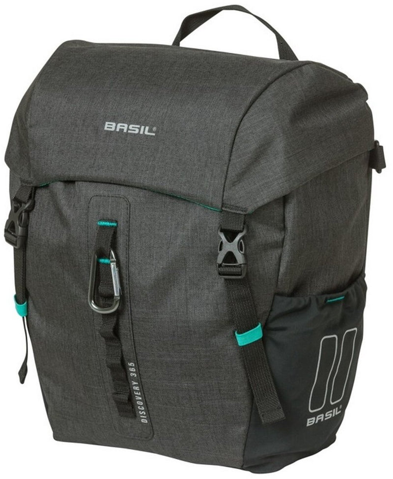 Load image into Gallery viewer, Basil Discovery 365D enkele fietstas M - Lichtgewicht, compact, waterdicht - Zwart
