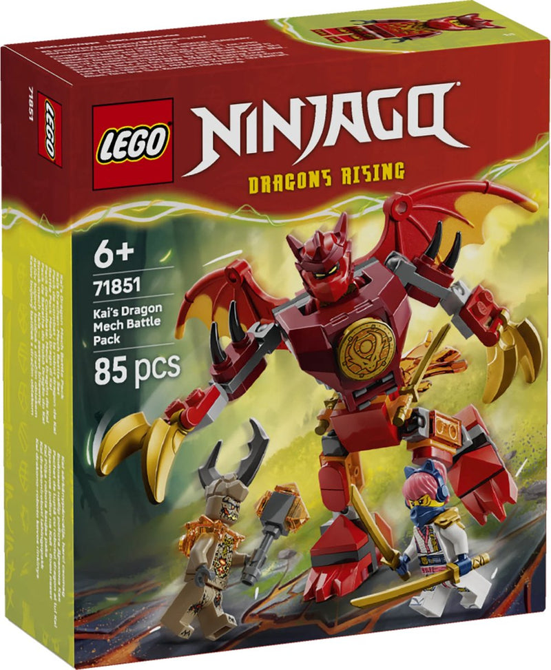 Afbeelding laden in galerijviewer, Lego ® ninjago® kai's drakenmecha strijdpakket - mechaspeelgoed - speelset met 3 minifiguren - 71851