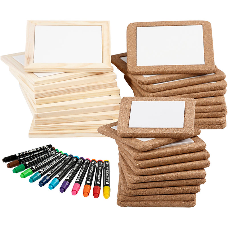 Afbeelding laden in galerijviewer, Https: www.cchobby.nl materialenset-onderzetters-beschilderen-standaardkleuren-extra-kleuren-30-stuk-1-set