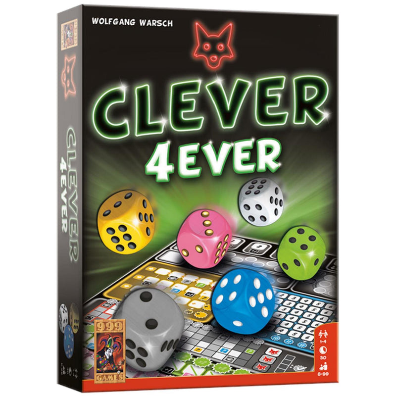 Afbeelding laden in galerijviewer, 999games 999 games clever 4ever dobbelspel (nederlands, 1 - 4 spelers, 30 minuten, vanaf 8 jaar)