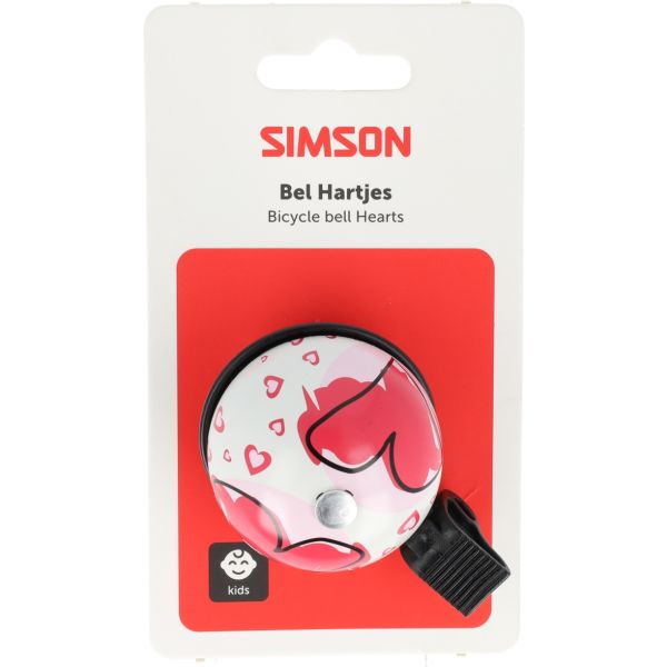 Load image into Gallery viewer, Simson fietsbel hartjes