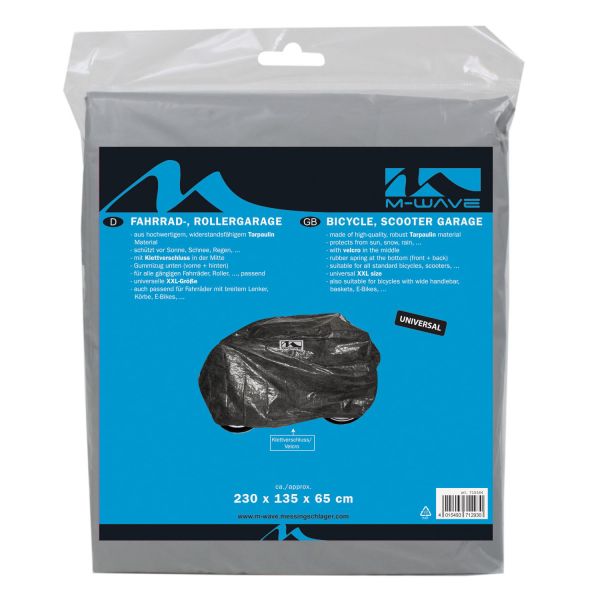 Load image into Gallery viewer, Fietsgarage XXL - Beschermende PEVA fietsgarage voor alle standaard fietsen, scooters - 230x135x65 cm - Tarpaulin materiaal - Zwart