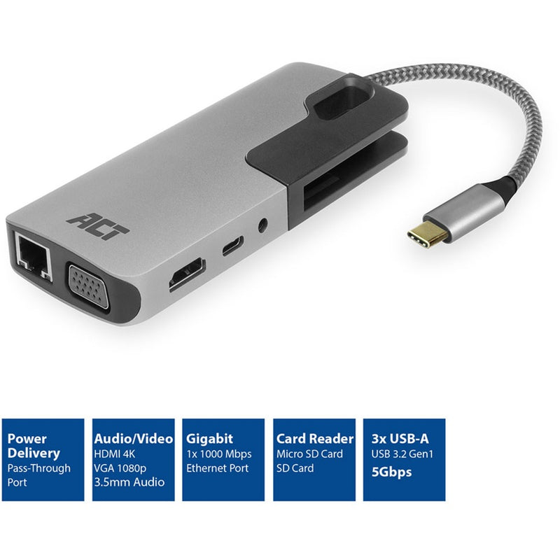 Load image into Gallery viewer, Act connectivity usb-c docking station