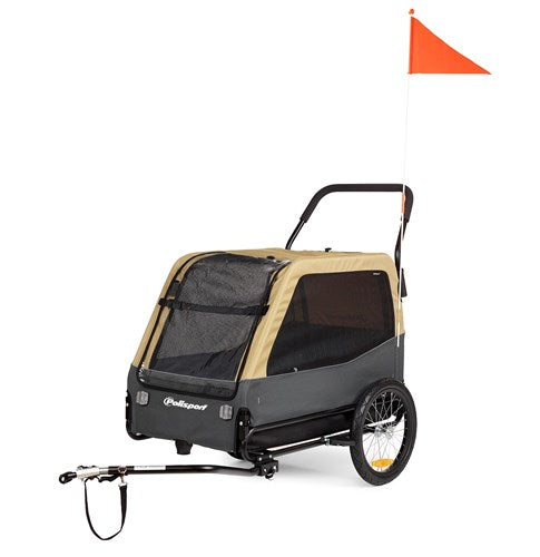 Afbeelding laden in galerijviewer, Polisport honden aanhangwagen 20 inch xl tot 45kg