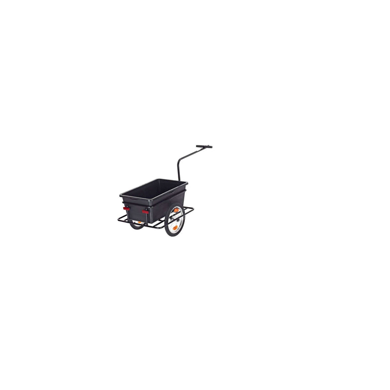 Load image into Gallery viewer, Roland Big Boy Fietskar - Kunststof Staal - 90L - Zwart
