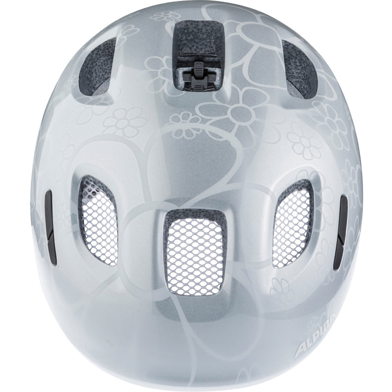 Load image into Gallery viewer, Olympic sportswear alpina sports kinderhelm ximo 2 silver fower 45-49 glans