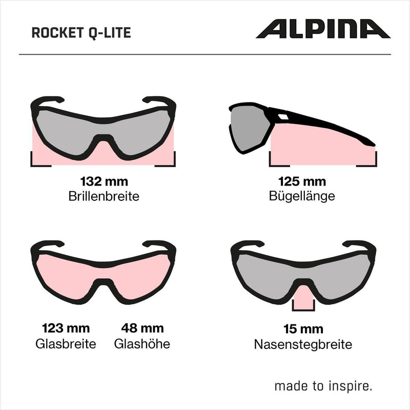 Load image into Gallery viewer, Olympic sportswear alpina sports sportbril rocket q-lite mat lichtblauw