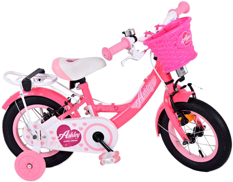 Load image into Gallery viewer, Volare Ashley Kinderfiets Meisjes 12 inch Roze Rood Twee handremmen