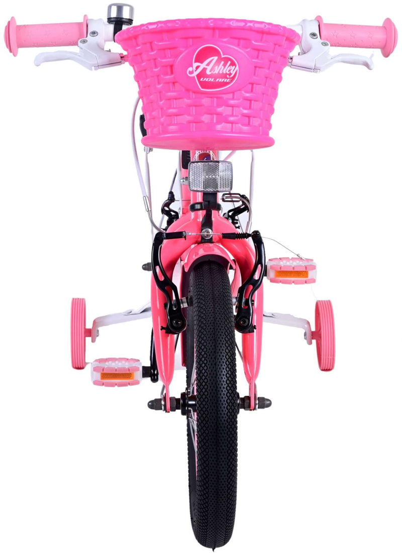 Load image into Gallery viewer, Volare Ashley Kinderfiets Meisjes 14 inch Roze Rood Twee Handremmen