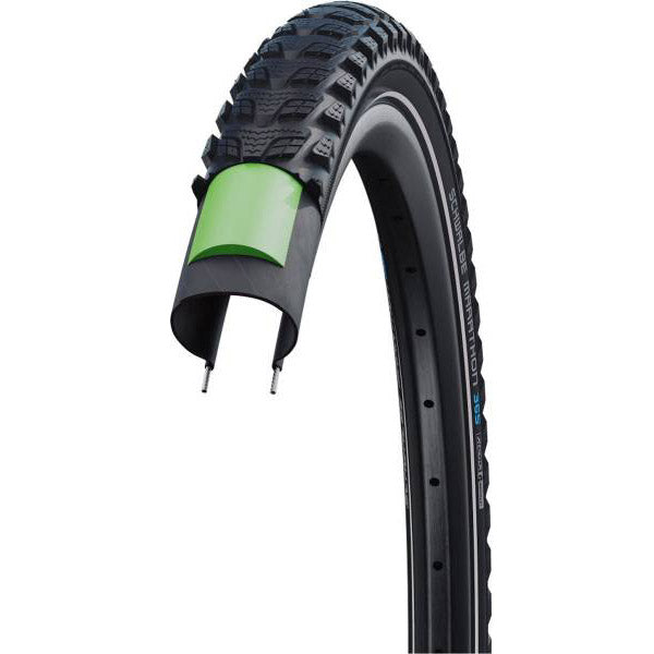 Load image into Gallery viewer, Buitenband Schwalbe Marathon 365 GreenGuard 28 x 1.40 37-622mm - zwart met reflectie